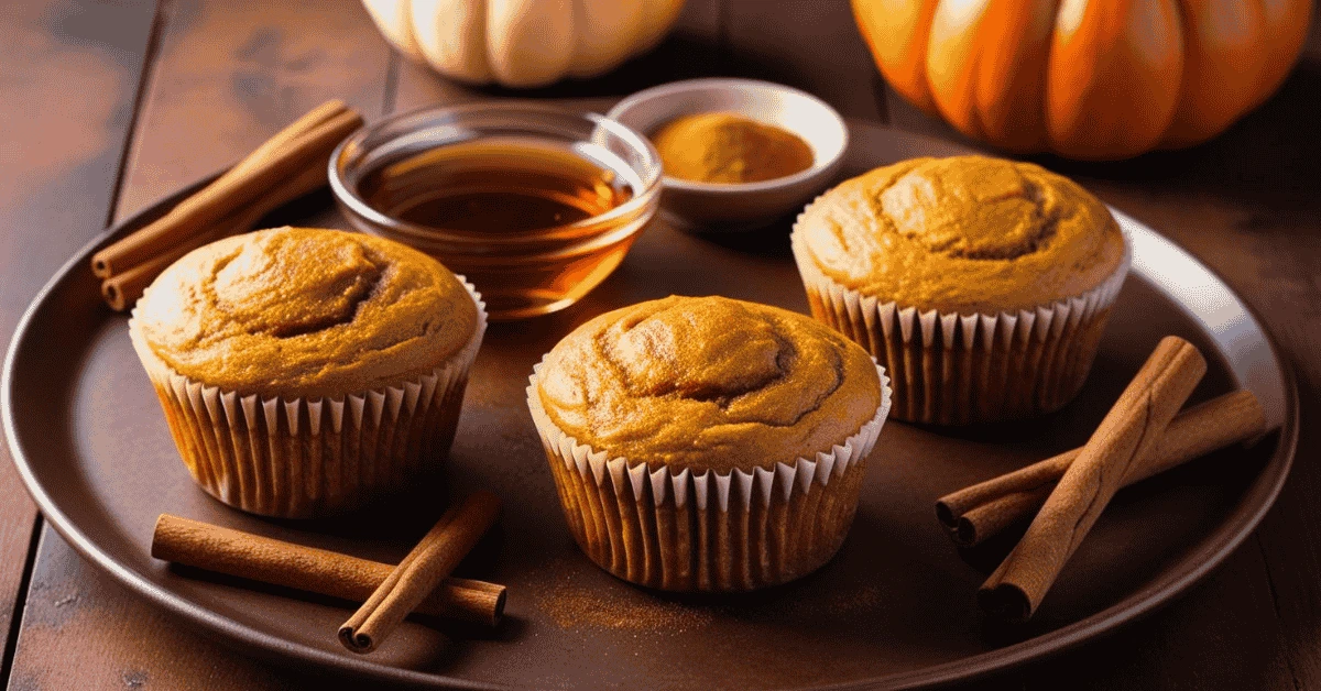 healthy pumpkin muffins