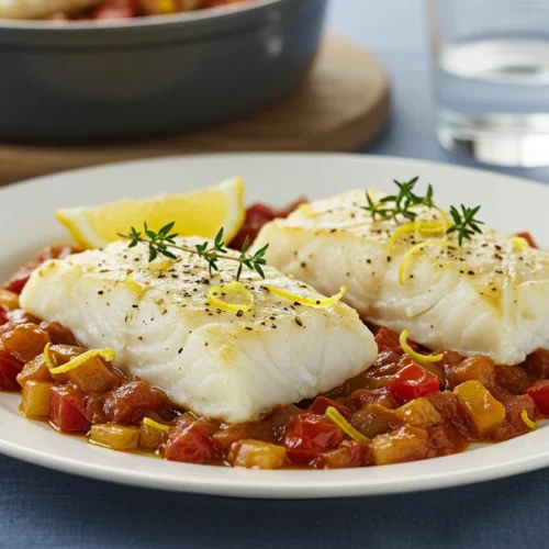 Baked Cornish cod piperade the Best Fish Food Recipe